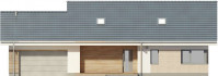 Gotowy projekt domu Pireus II Pasywny 3a elewacja przód