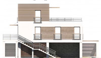 Gotowy projekt domu Santorini elewacja lewa